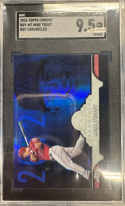 2016 Topps Chrome Mike Trout #ROY-MT ROY Chronicles