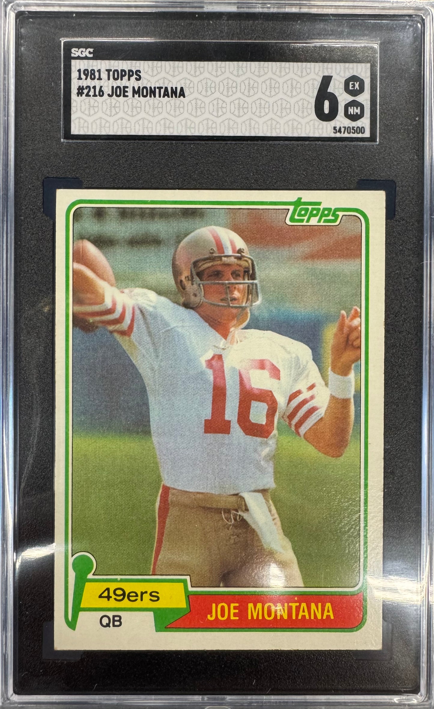 1981 Topps Joe Montana #216