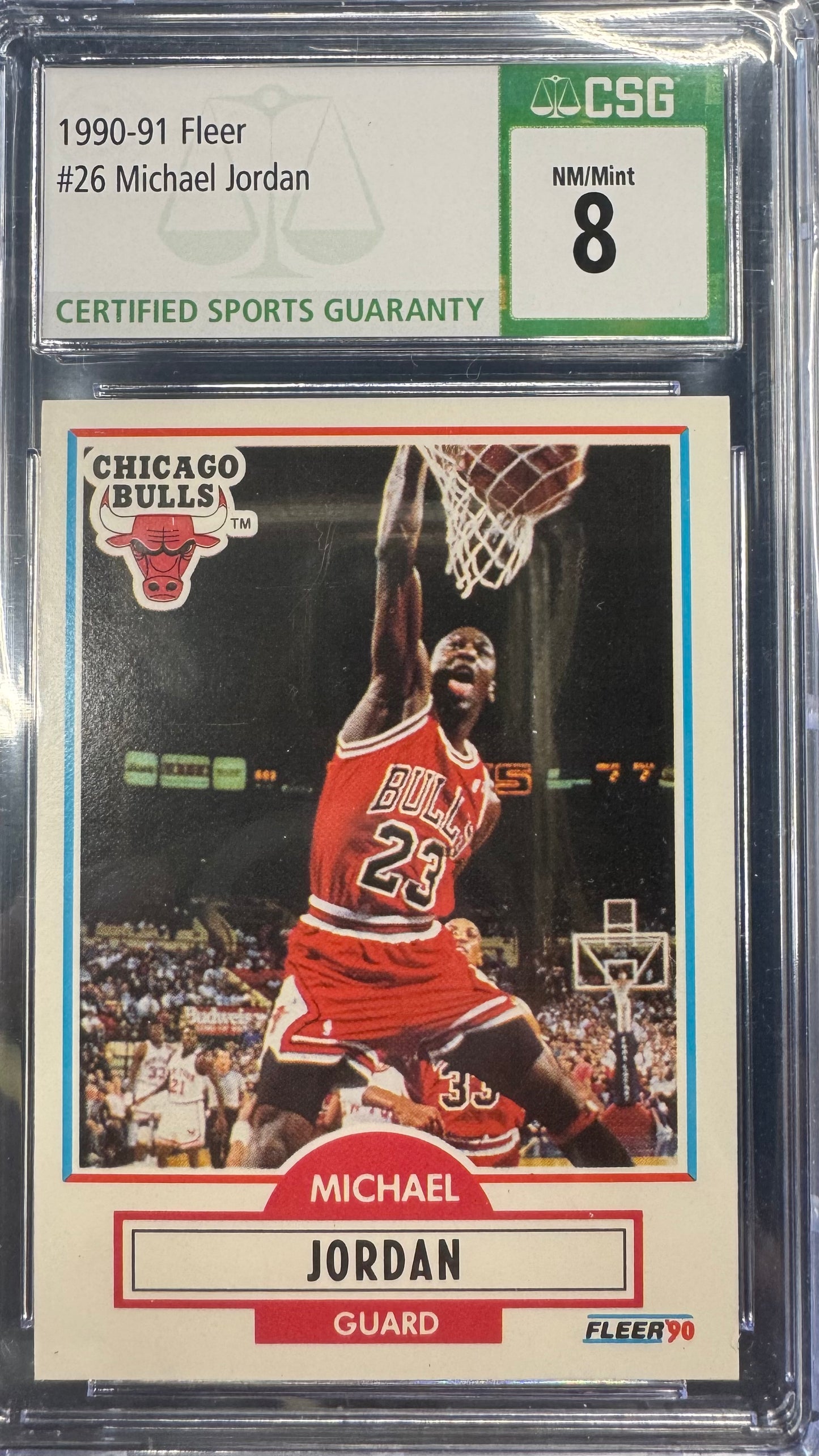 1990-91 Fleer Michael Jordan #26