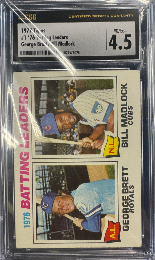 1977 Topps Batting Leaders George Brett #1