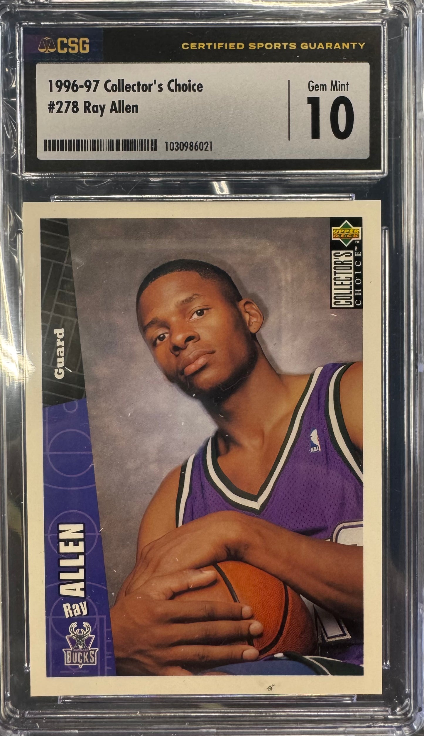 1996-97 Collectors Choice Ray Allen #278