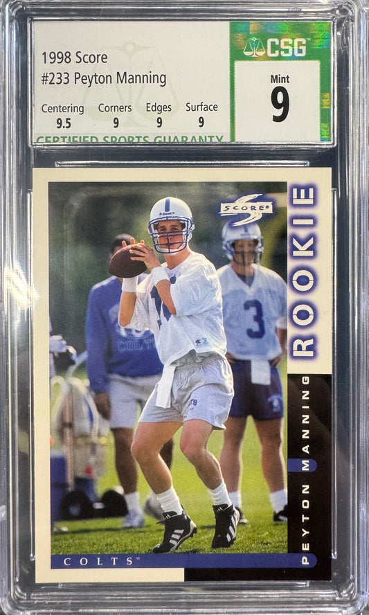 1998 Score Peyton Manning #233