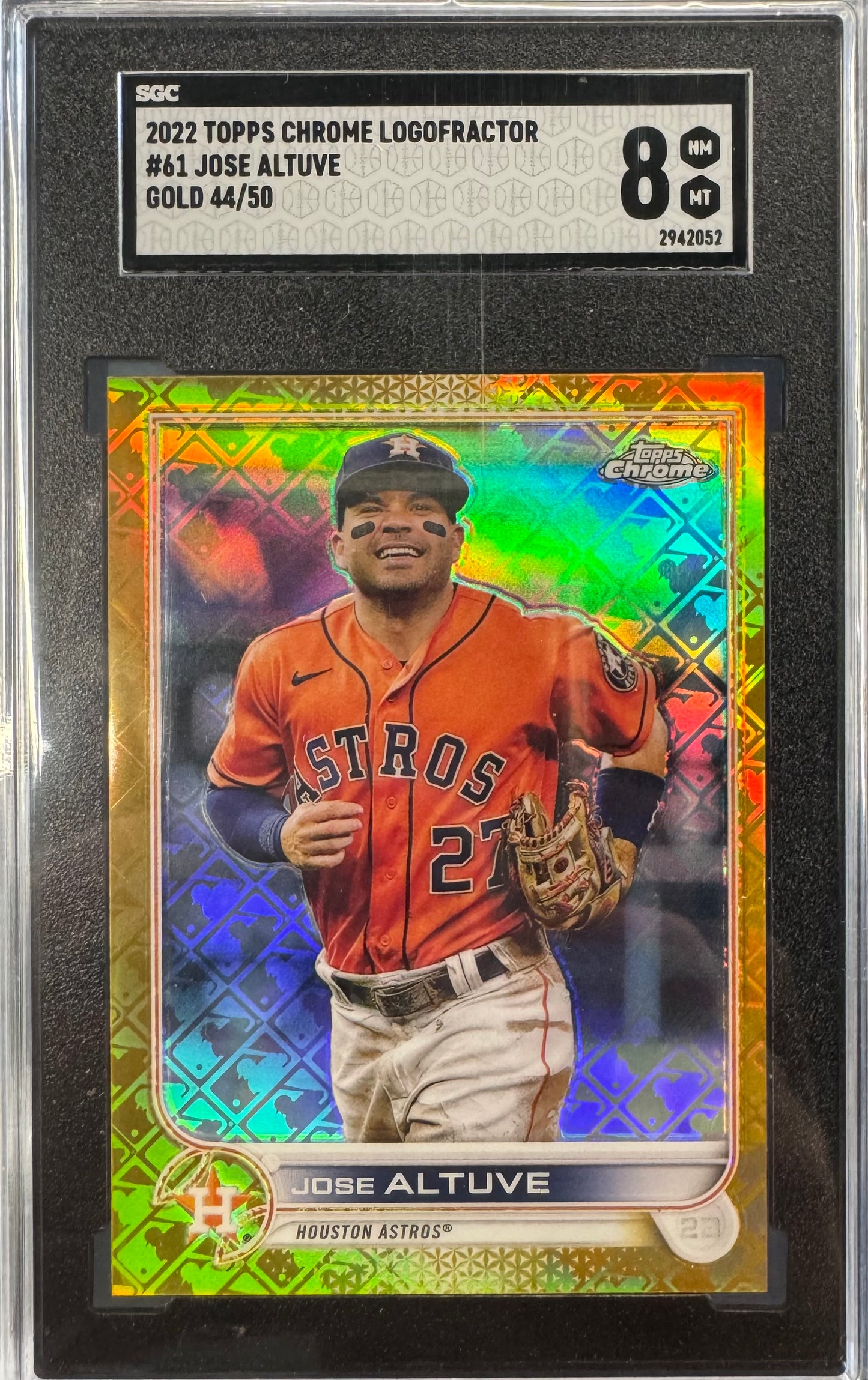 2022 Topps Chrome Logofractor Jose Altuve #61 /50