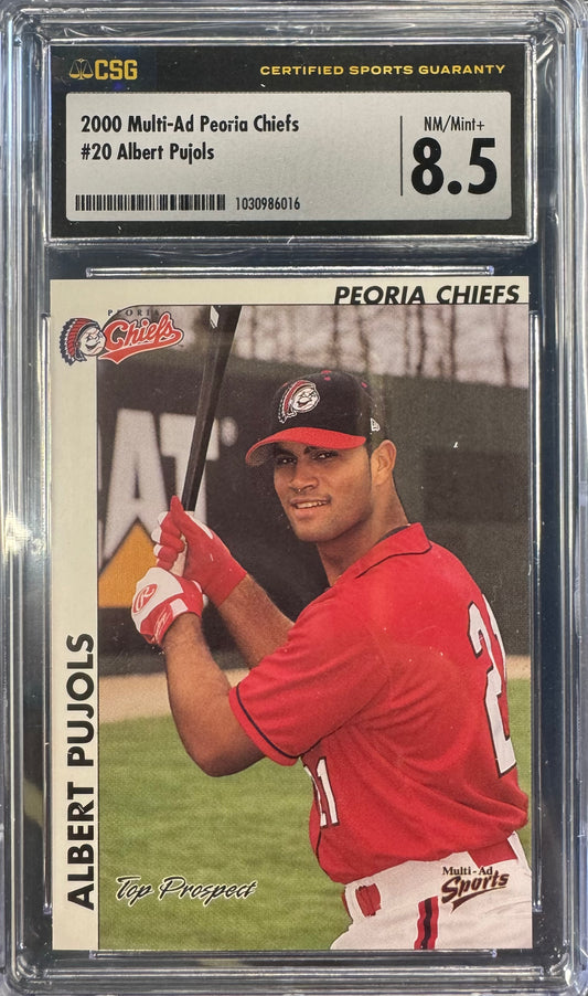 2000 Multi-Ad Peoria Chiefs Albert Pujols #20