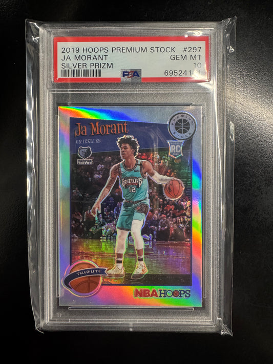 2019 Hoops Premium Ja Morant silver #297