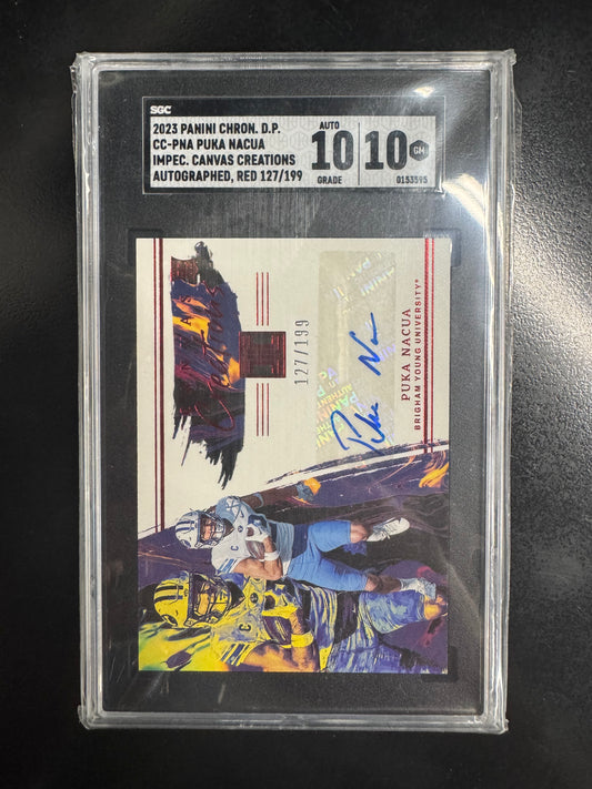 2023 Chronicles DP Puka Nacua Rc auto
