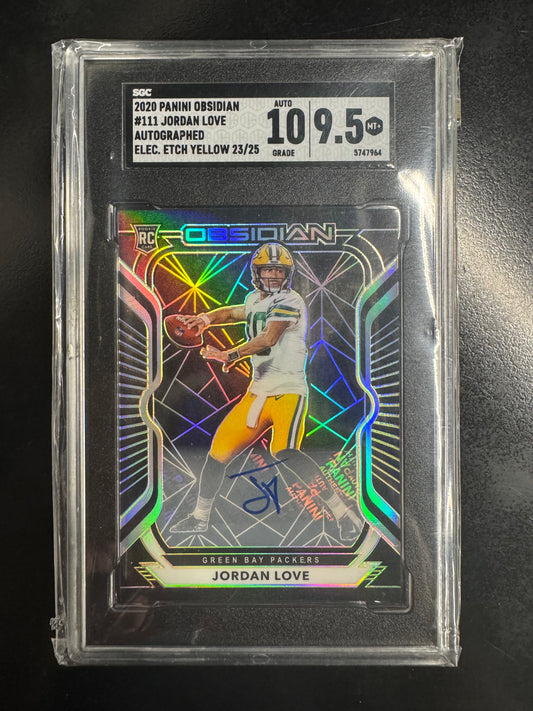 2020 Obsidian Jordan Love Rc auto