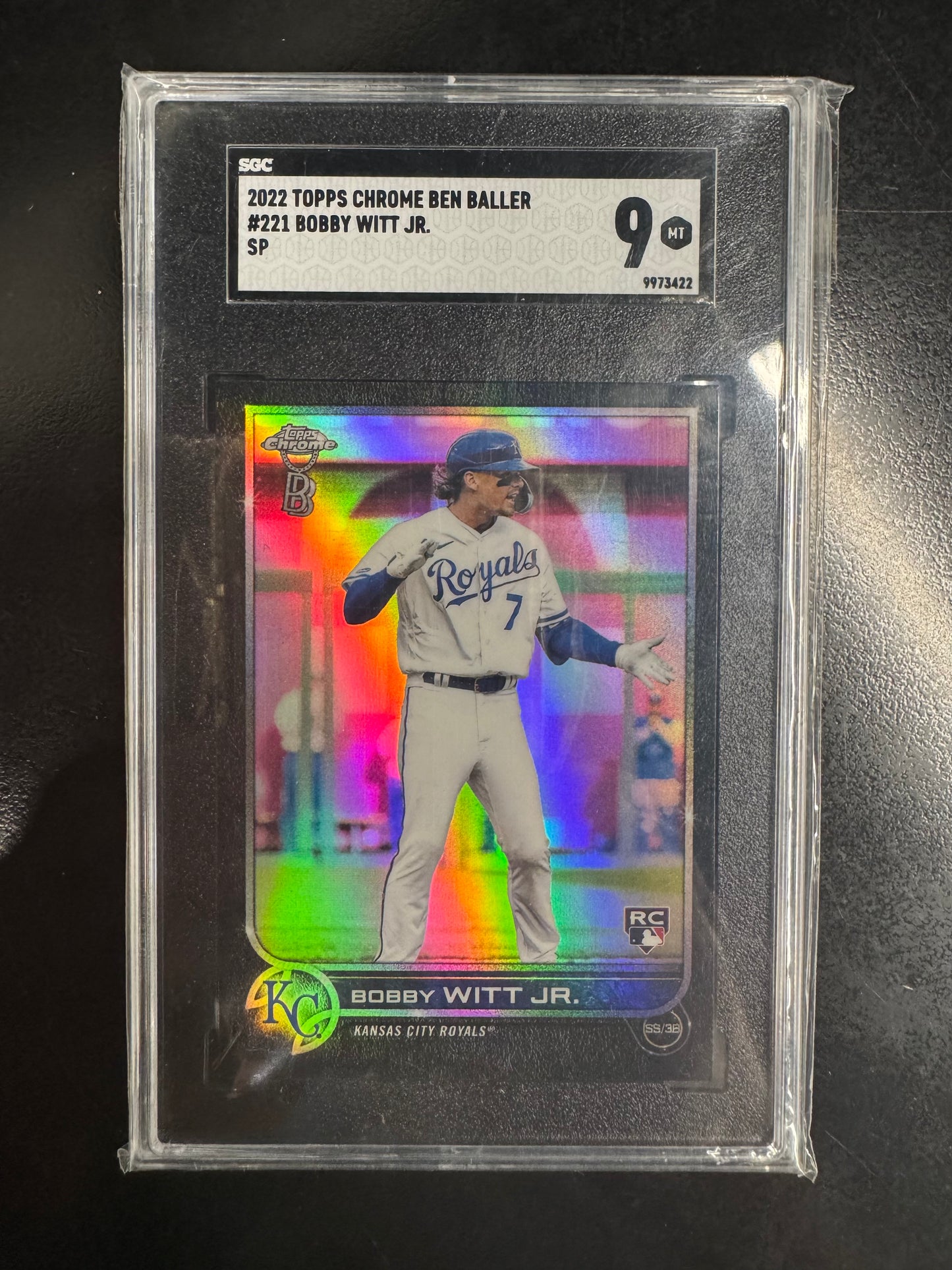 2022 Topps Chrome Bobby Witt Ben Baller