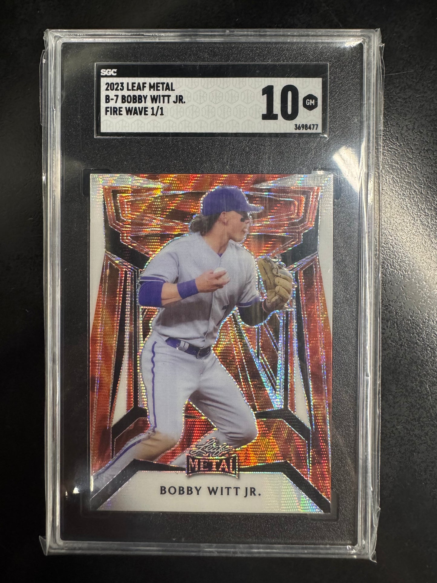 2023 Leaf Bobby Witt Fire Wave 1/1