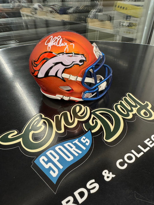 Mini Helmet - Broncos John Elway Blaze