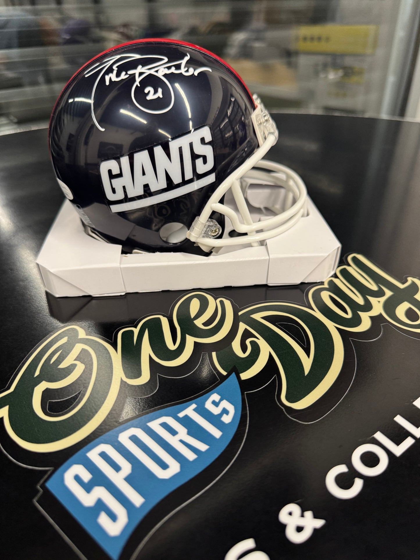 Mini Helmet - Giants Tiki Barber Speed