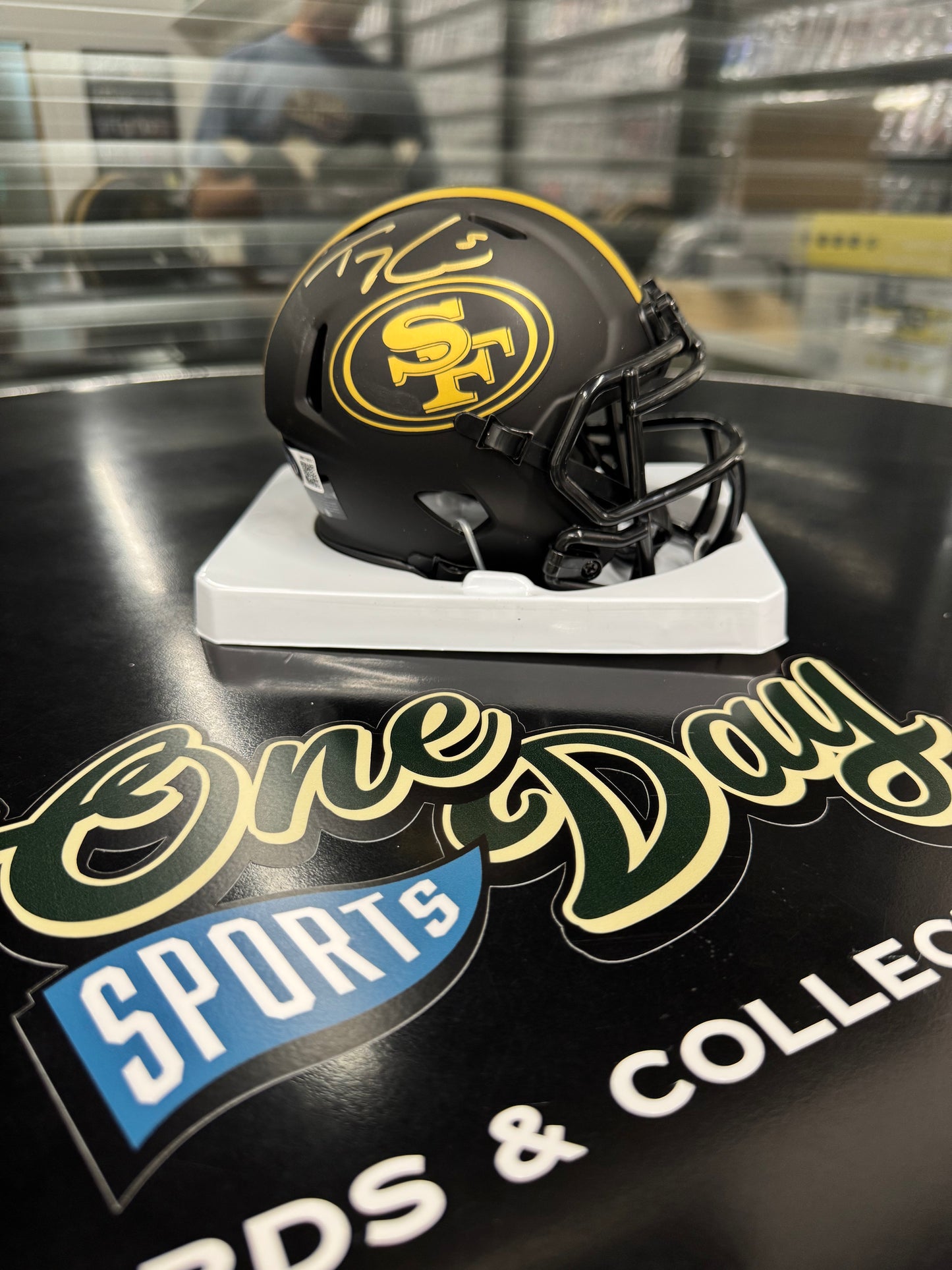 Mini Helmet - 49ers Trey Lance Eclipse