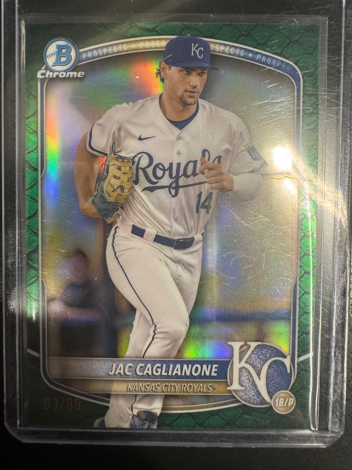 2025 Bowman Chrome Jac Caglianone Reptilian Green BCP-103 /99