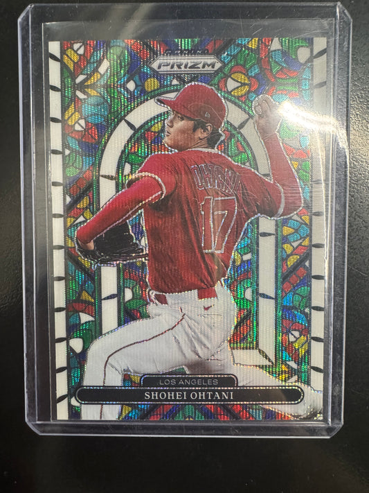 2022 Prizm Stained Glass Ohtani #SG-3 - WHITE WAVE