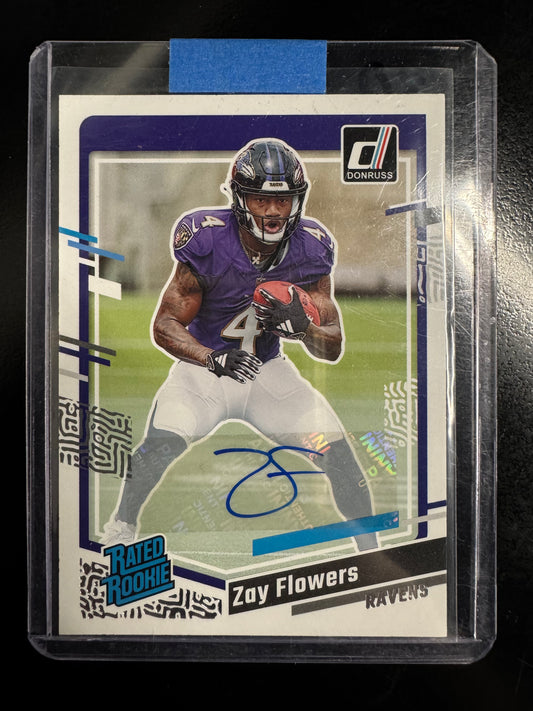 2023 Donruss Zay Flowers Auto #307