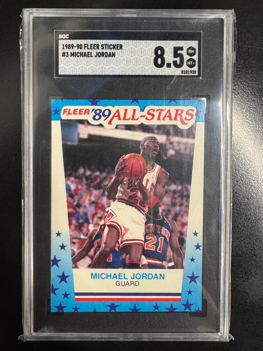 1989-90 Fleer Sticker Michael Jordan #3