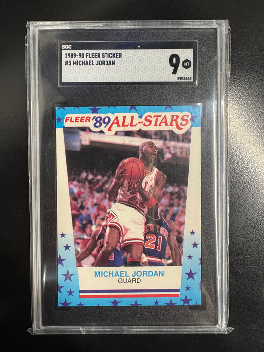 1989-90 Fleer Sticker Jordan #3