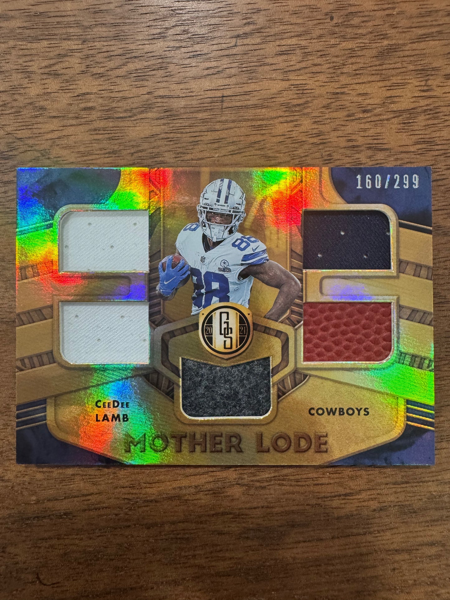 2021 Gold Standard CEEDEE LAMB Mother Lode Card COWBOYS #/299 Jersey GW RELIC SP2021 Gold Standard CEEDEE LAMB Mother Lode Card COWBOYS #/299 Jersey GW RELIC SP