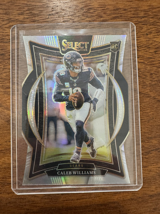 2024 Panini Select - Concourse Caleb Williams #25 Silver Prizm Die-Cut (RC)