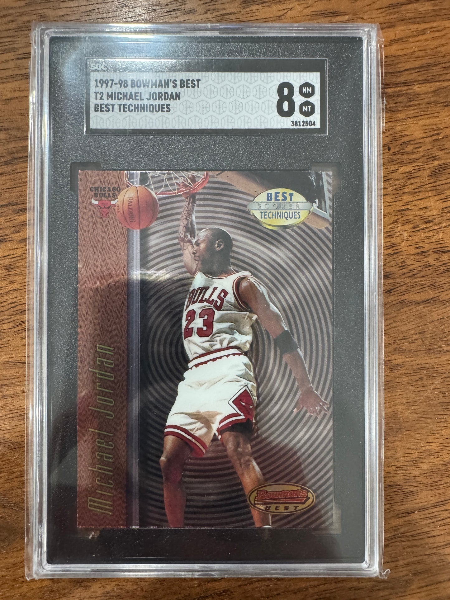 1997-98 BOWMAN'S BEST MICHAEL JORDAN TECHNIQUES #T2 SGC 8