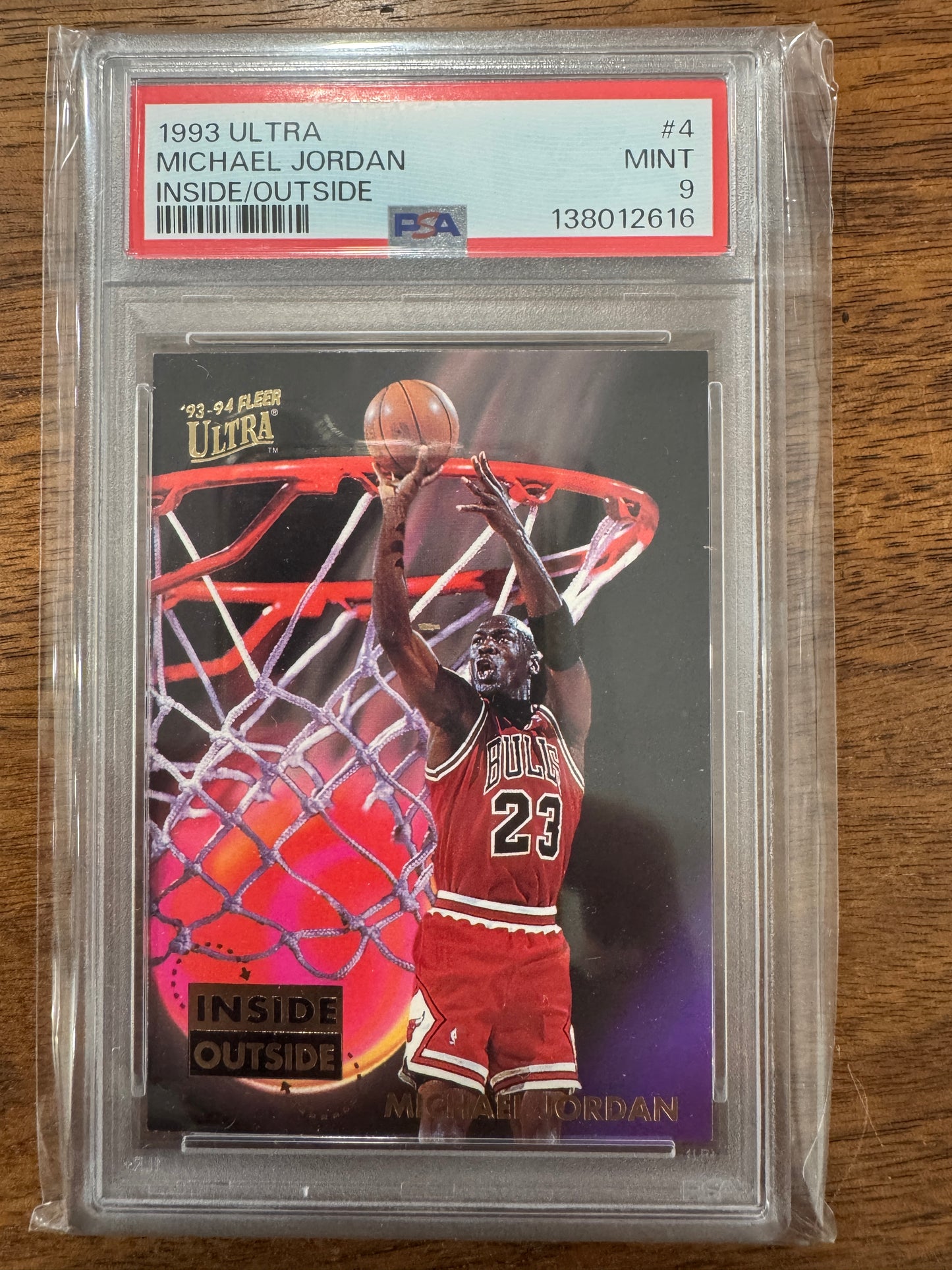 1993 ULTRA INSIDE/OUTSIDE #4 MICHAEL JORDAN PSA 9 Only 51 Graded Higher New Slab