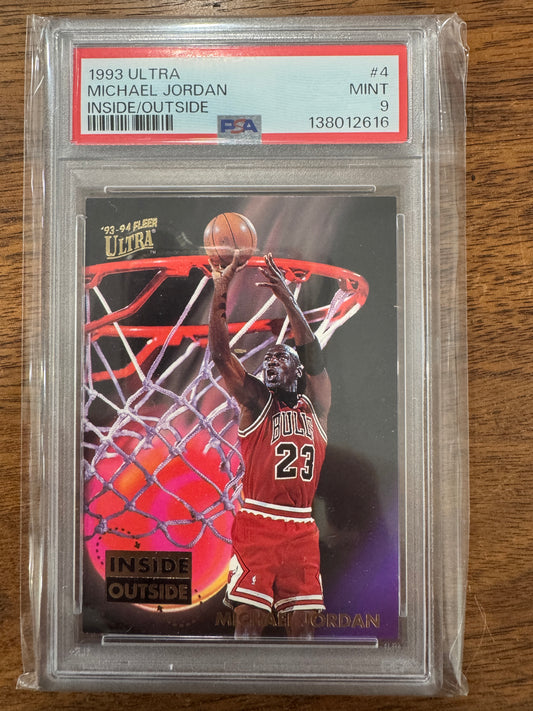 1993 ULTRA INSIDE/OUTSIDE #4 MICHAEL JORDAN PSA 9 Only 51 Graded Higher New Slab