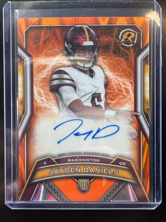 2025 Topps Resurgence Jayden Daniels Rookie Auto /25 #RRS-JD