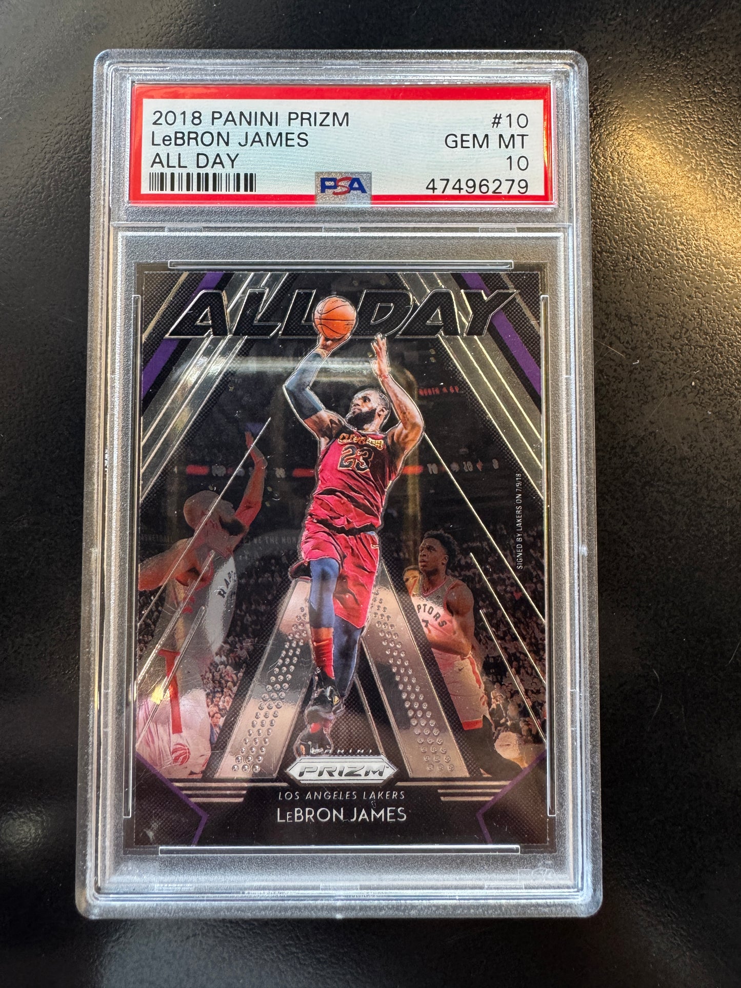 2018 Prizm Lebron James #10 - ALL DAY PSA 10