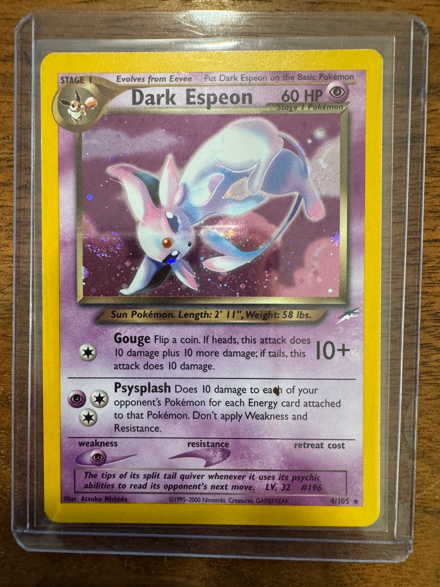 Dark Espeon 4/105 Neo Destiny Holo