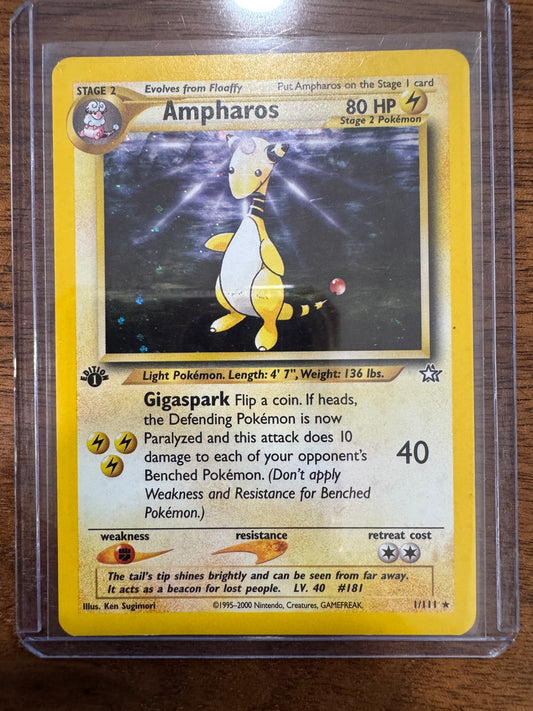 Pokemon Ampharos 1/111 holo - 1st Edition