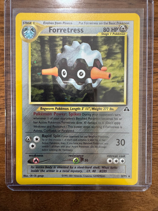 Pokemon Forretress 2/75 Neo Discovery Holo Rare Holo