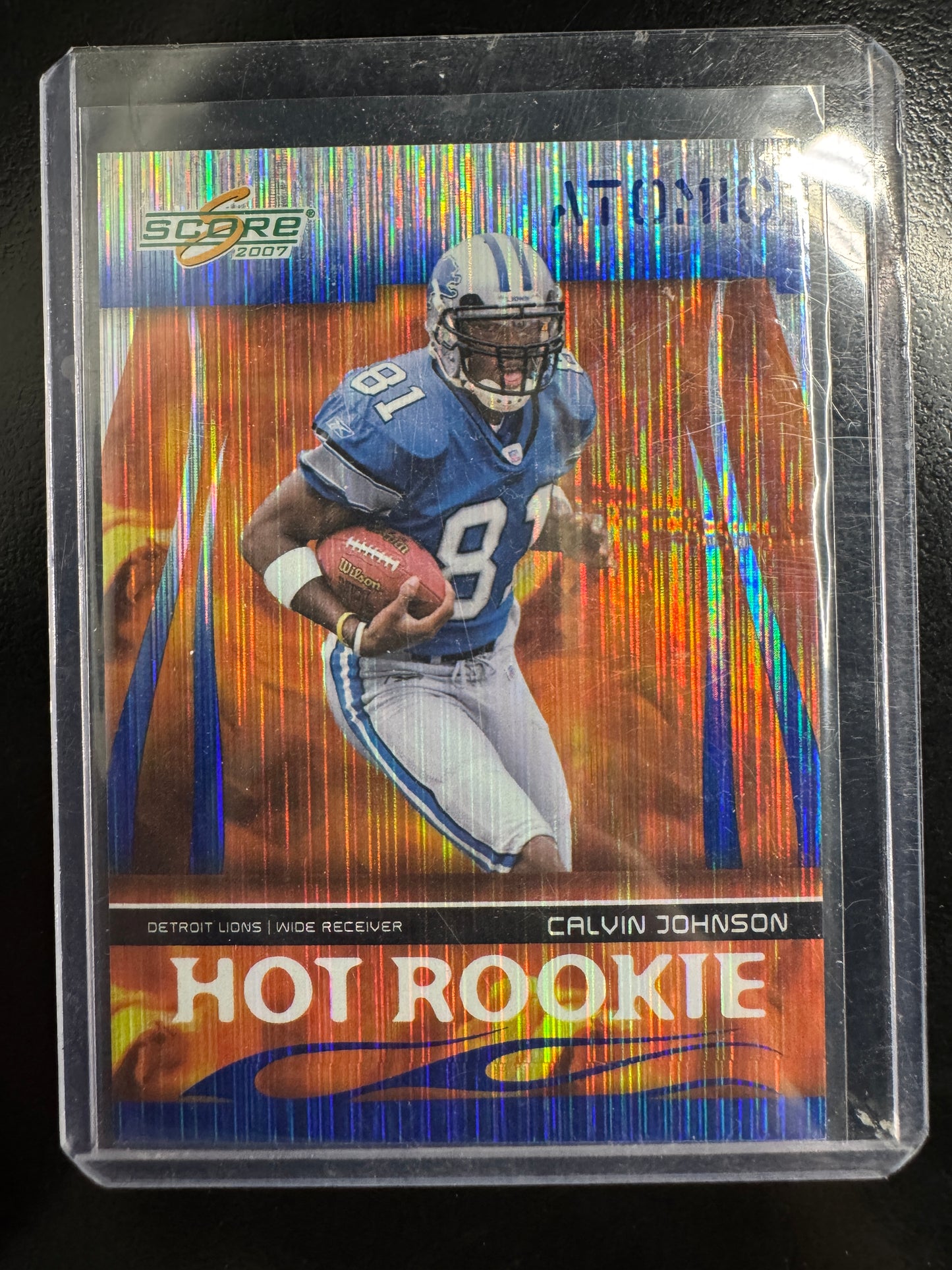 2007 Score Atomic Hot Rookie Calvin Johnson - Megatron - (RC) - HOF - Lions