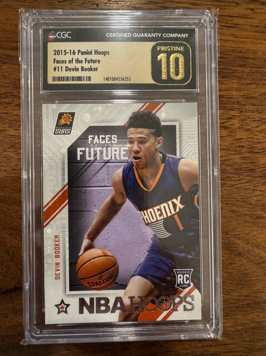 Devin Booker 2015 Panini Hoops #11 Faces of the Future Rookie RC Pristine 10