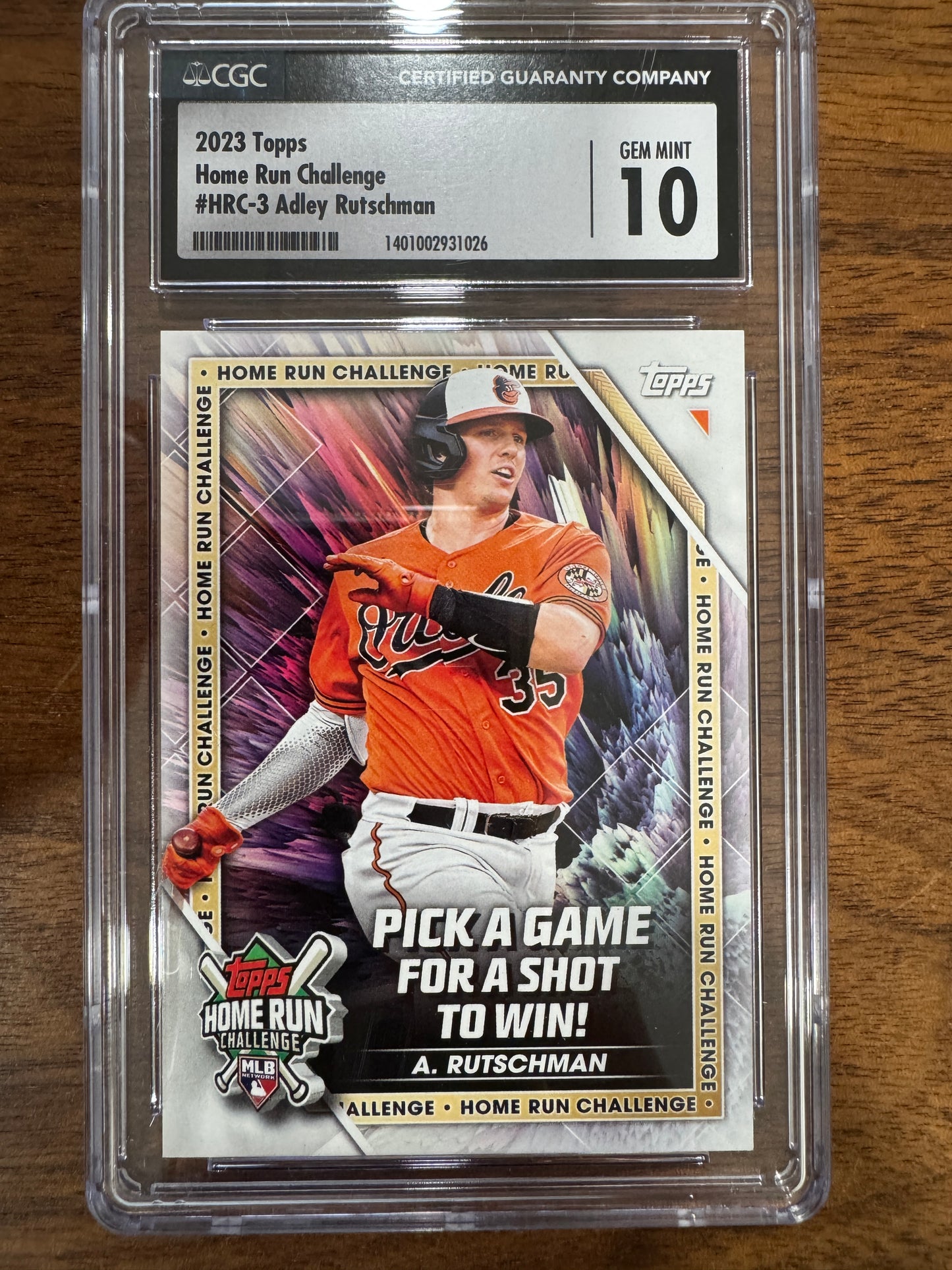 2023 Topps Home Run Challenge Code Card #HRC-3 Adley Rutschman (RC)