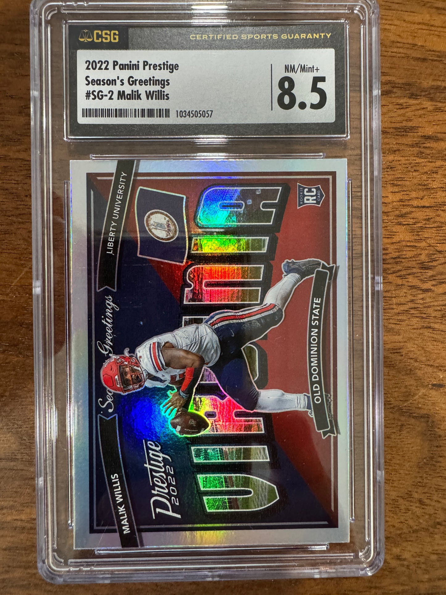 2022 Panini Prestige Seasons Greetings Malik Willis RC #SG-2