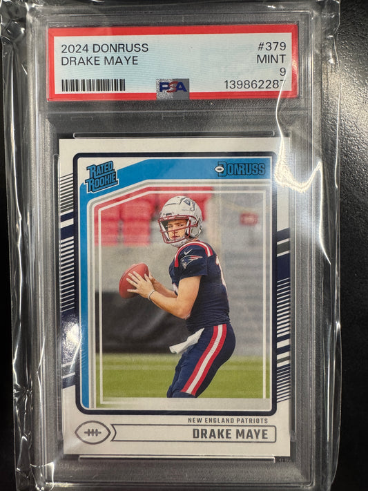 2024 Donruss Drake Maye #379 PSA 9