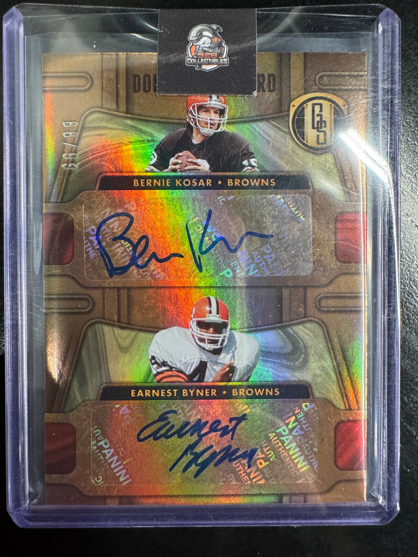 2024 Gold Standard Bernie Kosar Ernest Byner /99 AUTO DUAL