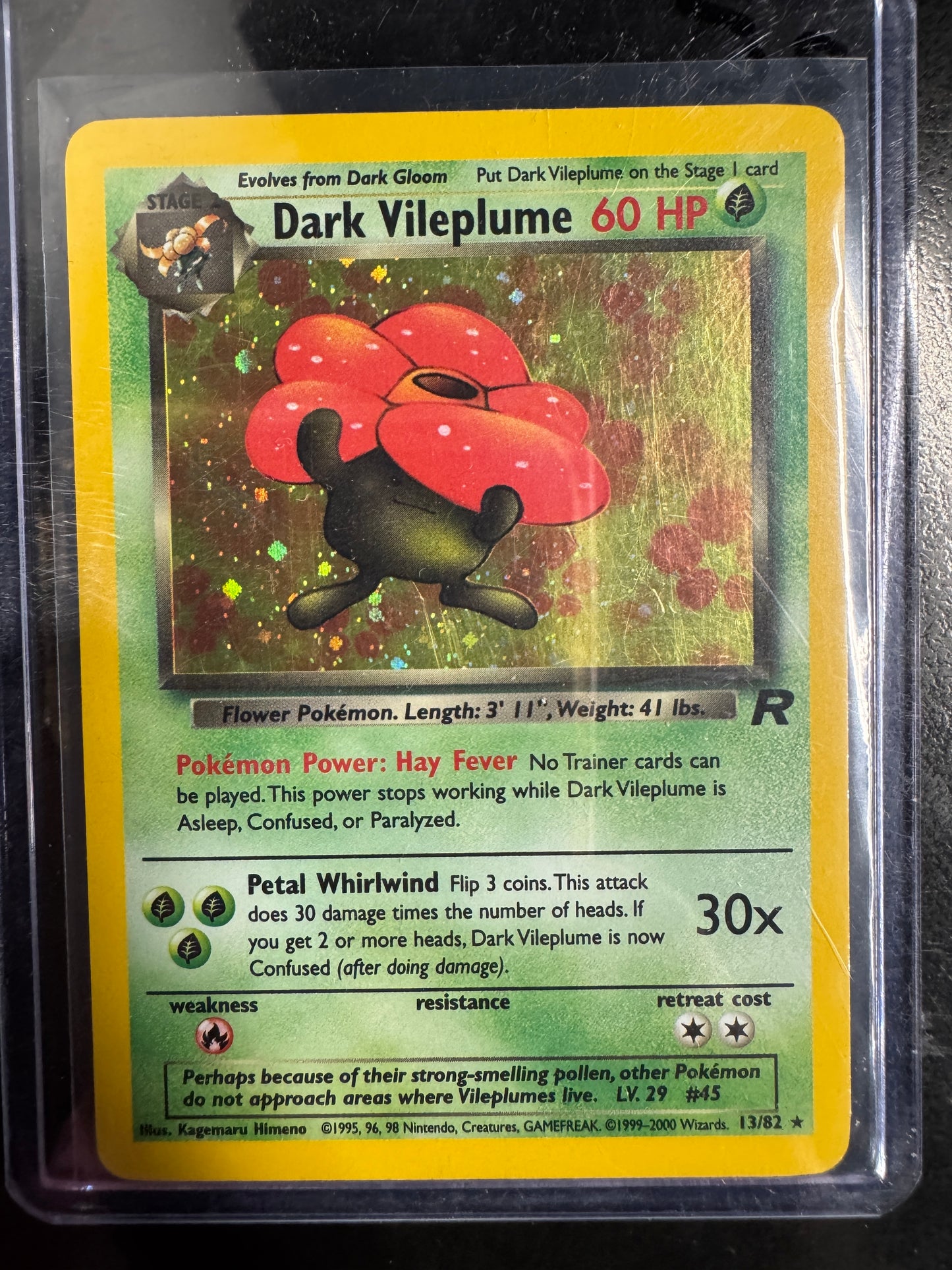 Pokemon Dark Vileplume Holo 13/82