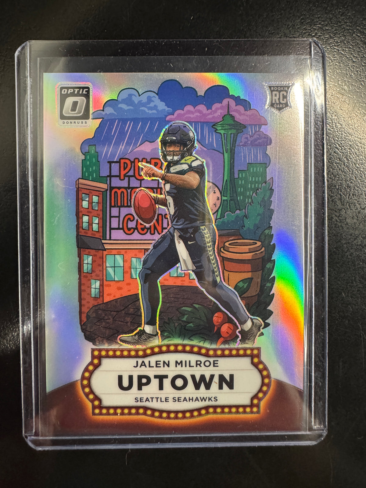 2025 Donruss Optic Football Uptown Prizm RC #10 Jalen Milroe Seahawks