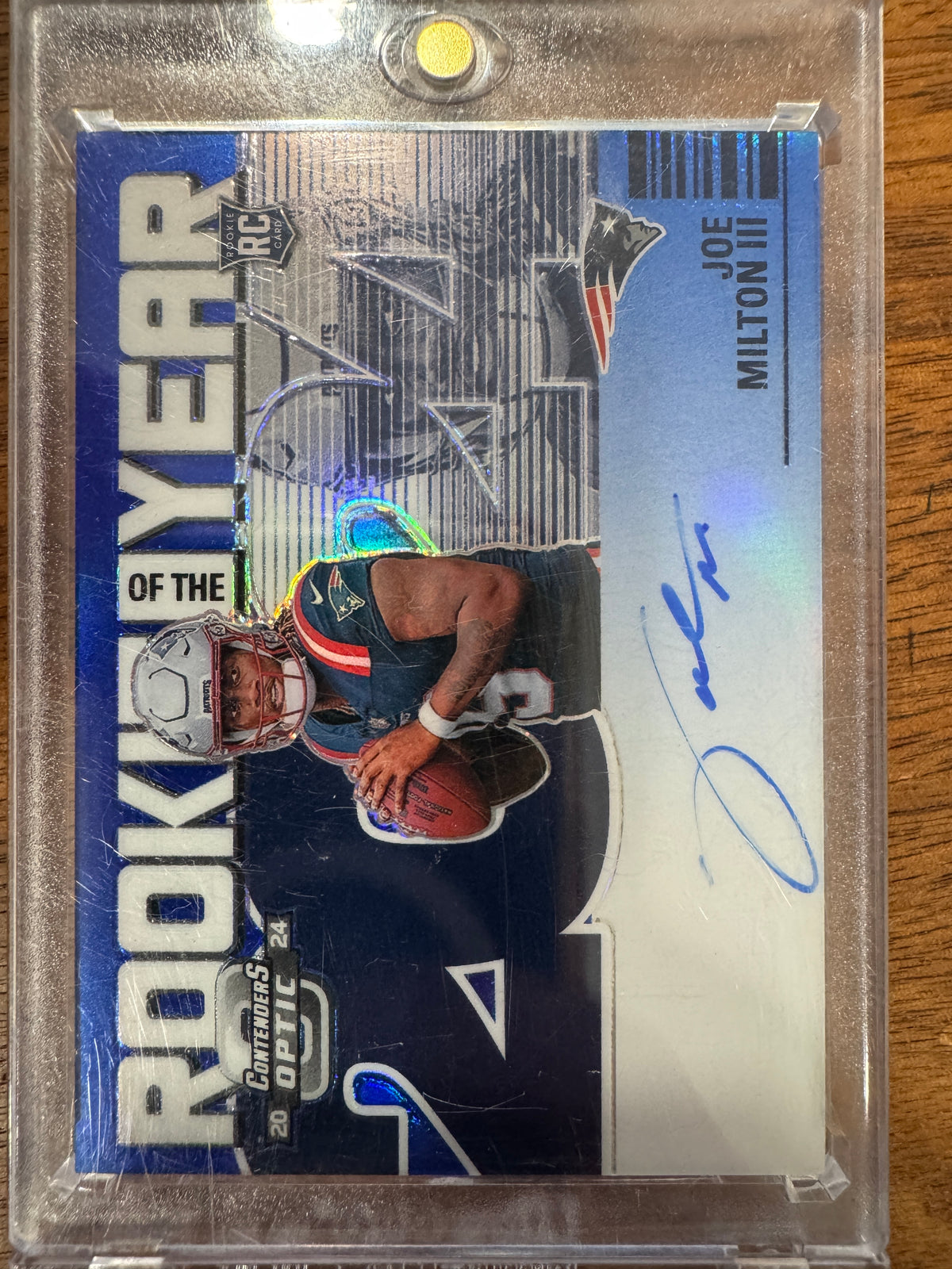 2024 Contenders Optic Joe Milton Auto ROY roy-jmn