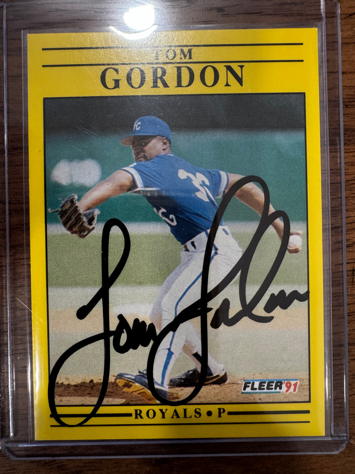 1991 Fleer Tom Gordon - IPA - Royals